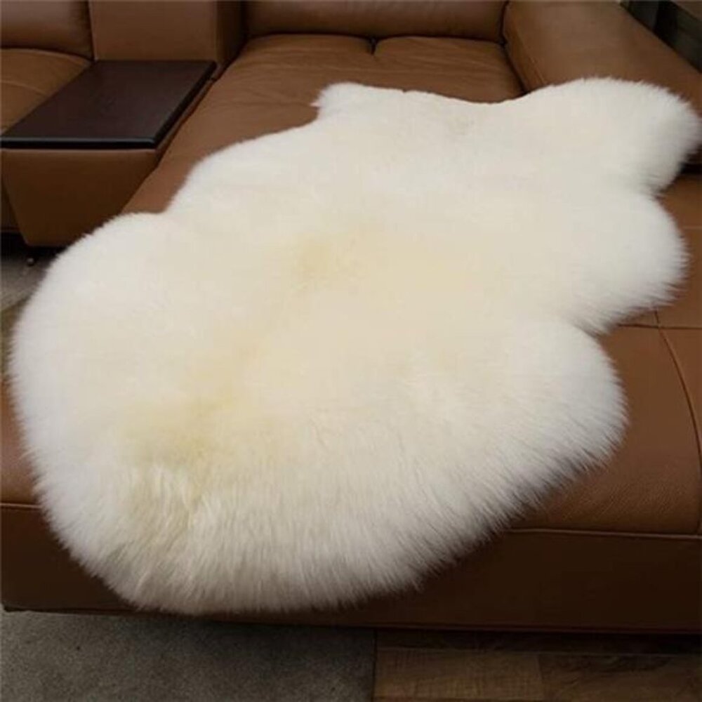 Large Sheepskin Rug Genuine Thick and Lush 3 Inch Pile，Luxury